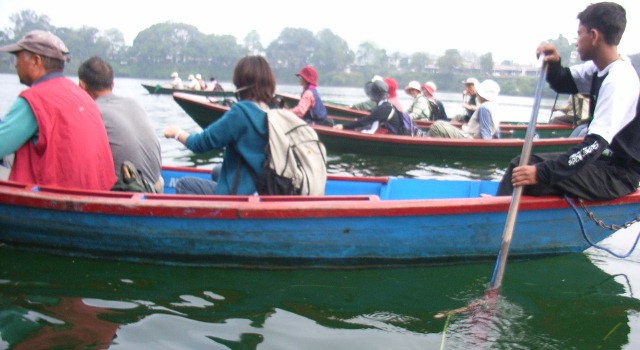 Boating at Phewa Lake Oct30/2007 