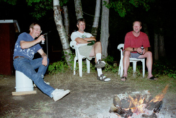Marty, Rob and John, evening discussion (59727 bytes)
