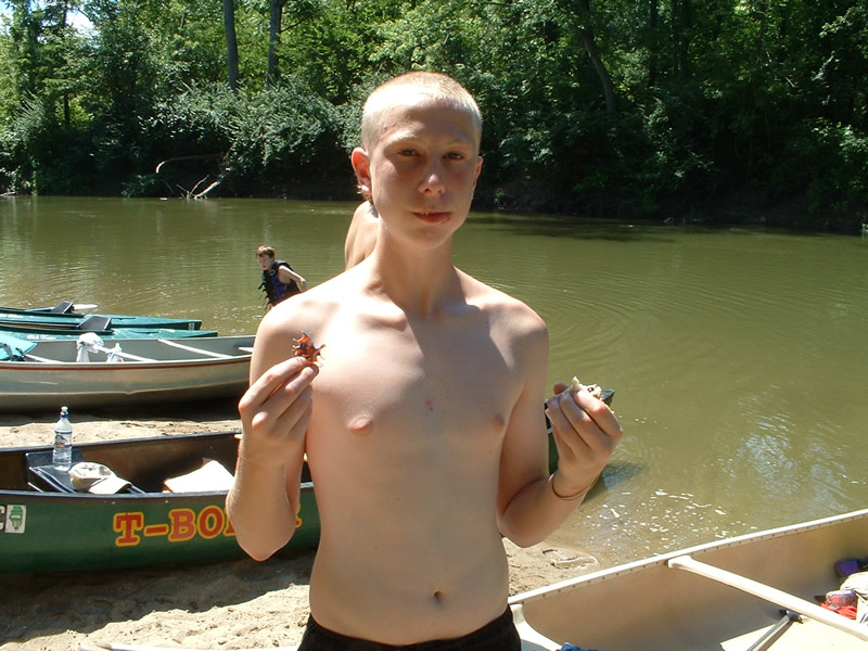 at camp