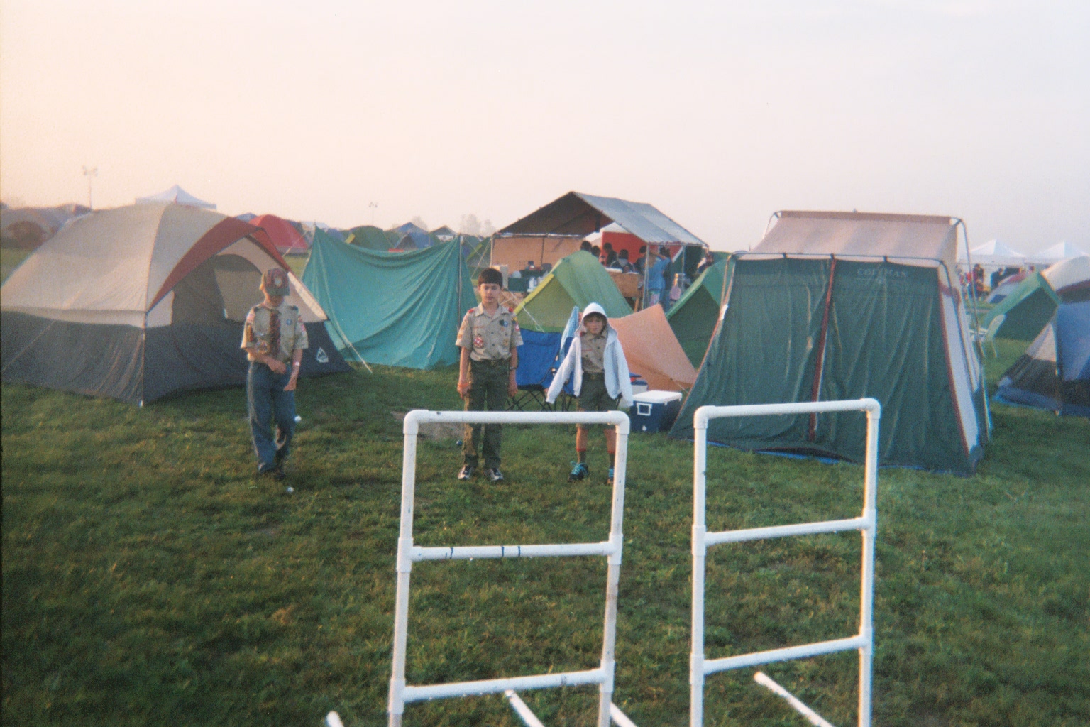 at the campsite