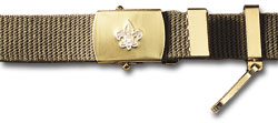 Boy Scout/Webelos Olive Web Belt