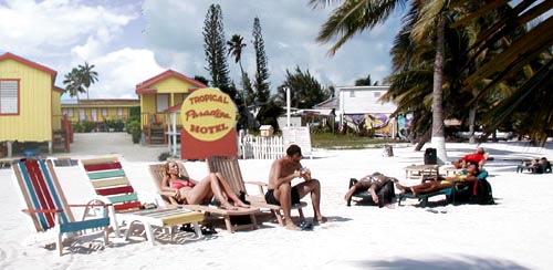 Beach at Tropical Paradise Hotel