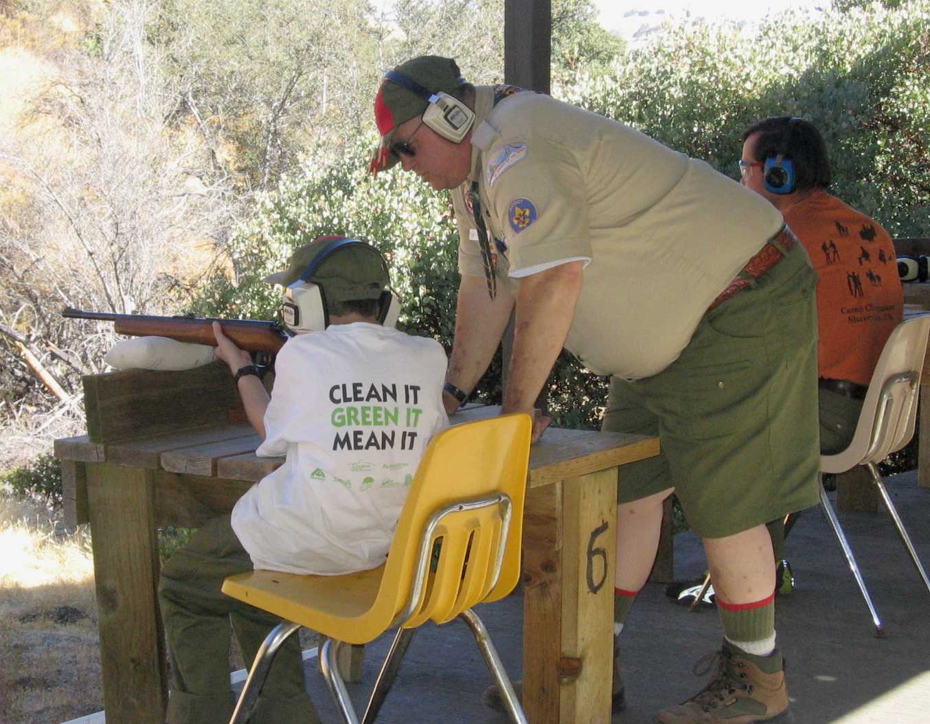 Scoutmaster Gentile taking the time to do it Right
