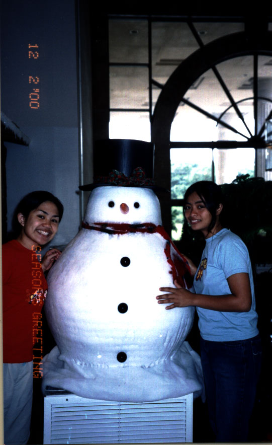 looky here. it's a snowman.
