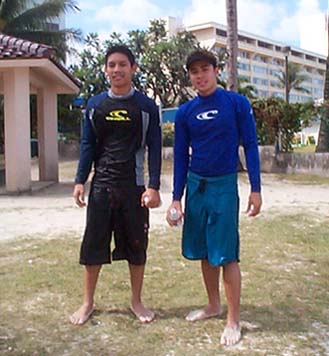 at matapang beach.