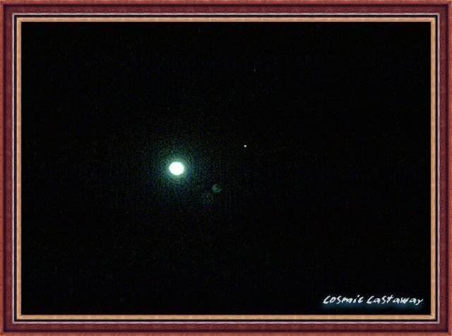 The Moon and Jupiter photo by Cosmic Castaway