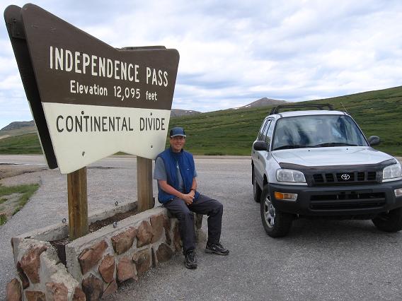 The drive over Independence Pass to Aspen to scramble Castle Peak and Conundrum Peak