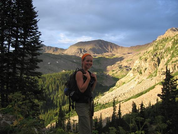 Our long walk up the mining road for Castle Peak