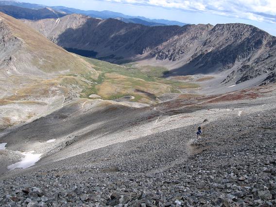 Valley you come up for Grays Peak and Torreys Peak