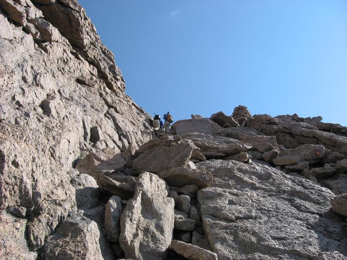 Yes, the summit is right before me, last part of the Home Stretch - Longs Peak