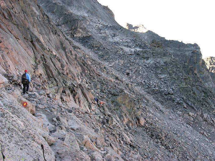 Almost to the trough - Longs Peak