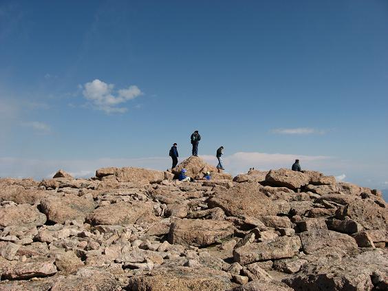 The Summit awards ceremony, pat yourself on the back - Longs Peak