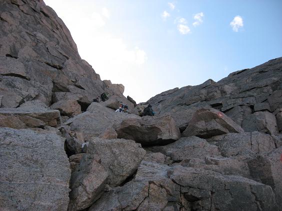 Almost at the top of the trough - Longs Peak