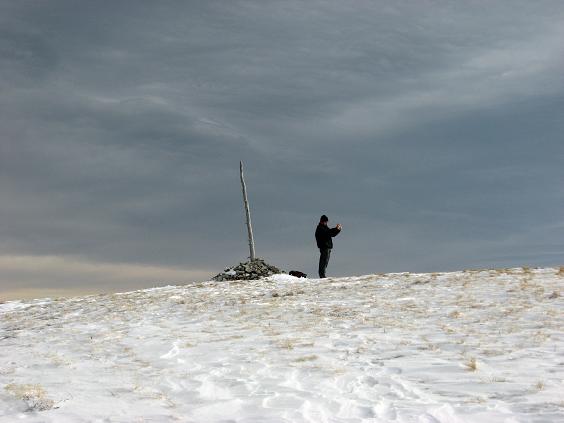 Another sojourner and stranger on the summit - Prairie Mountain