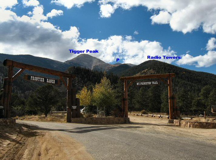 Trailhead parking lot - Mt Princeton