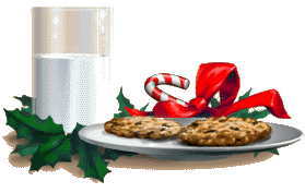 see Santa eat