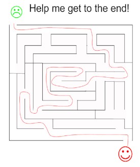 follow the red line