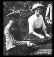 Olga, Anastasia, Maria, Tatiana, and some officers at a picnic, 1912