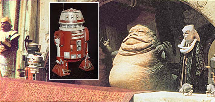 R2-X2 with Jabba the Hutt.