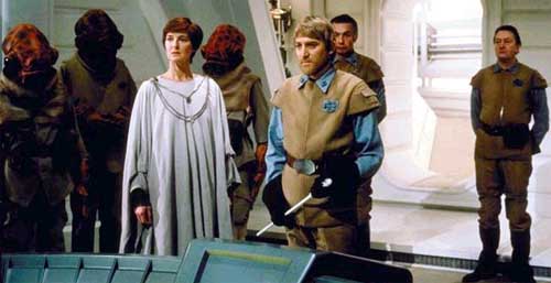 General Madine addresses the Rebel troops.