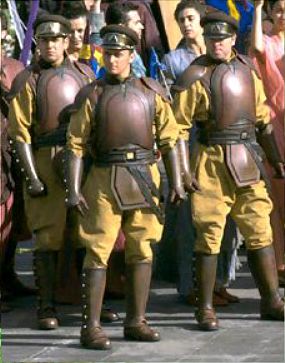 Naboo guards watching the parade.