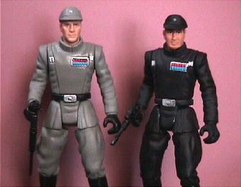 Compares the Imperial Commander and Captain Piett figures.