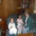 A visitor sent this picture, and added...
         'After looking at some of the pictures that others have sent in, about orbs. It reminded me of a picture that I just recently took at Easter time 2001. I had a picture of family members and there was a white spot in the picture, I didn't really think anything of it, but after seeing others pictures it makes me wonder. What do you think?
