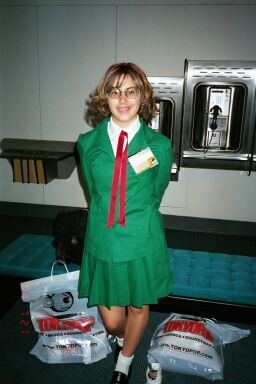 Me as Fuu. Aww, the bow was undone. Oh well, I was tired.