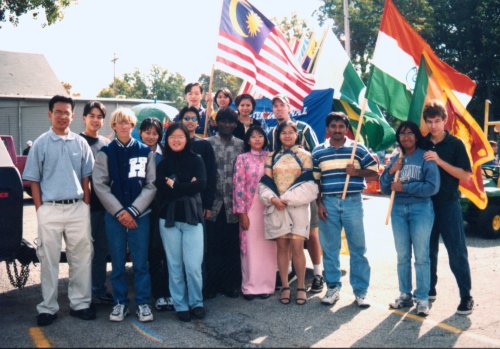 Those who accompanied the float