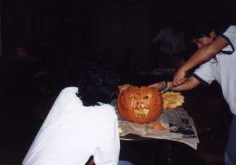 ouch! pumpkins feel pain too!