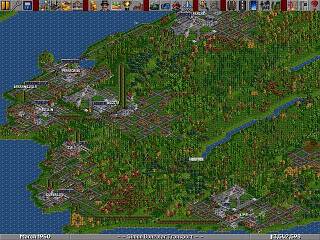 Screenshot: View of Northwestern South America from the Simon Bozolar Transport saved game based on Miami to South America scenario.