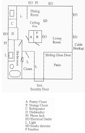 Picture of studio floorplan
