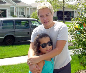 Click here to see more pictures of my little sister and me!