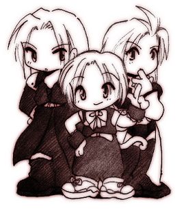 Sephiroth, Zidane and Kuja