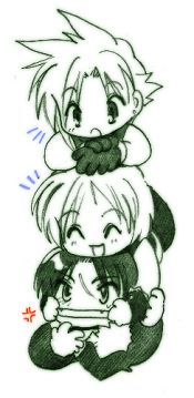 Cluod, Zidane and Squall