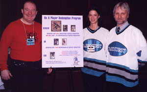 Verne Siebert with Be a Player Trading Cards