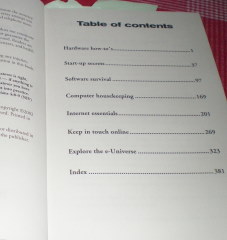 table of contents