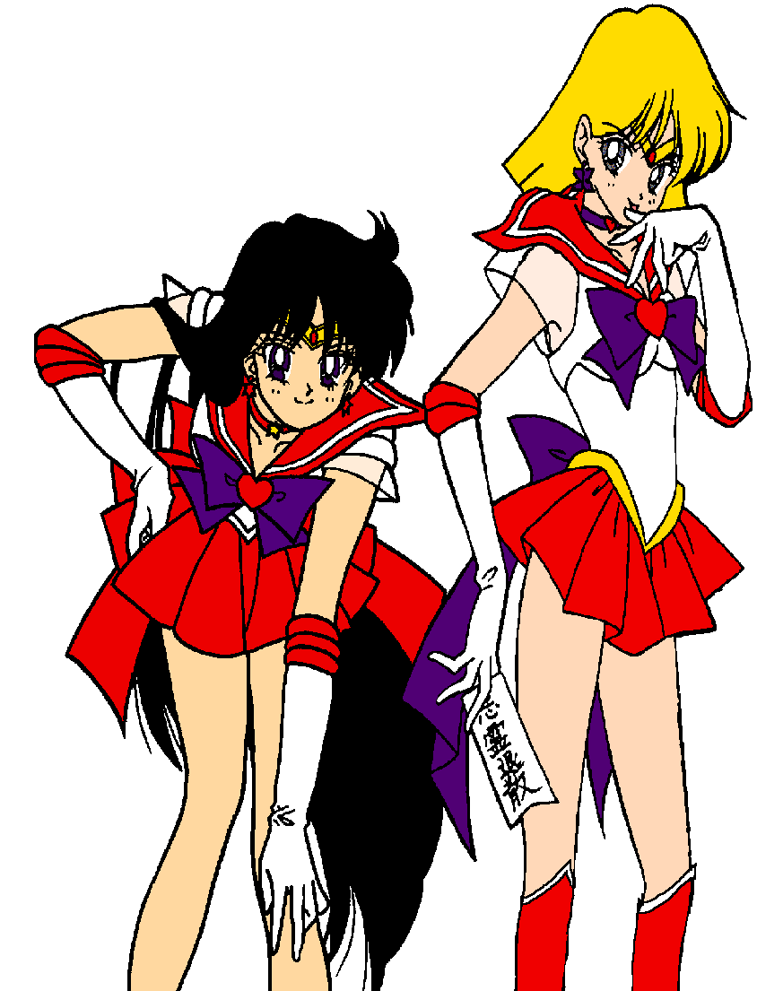 Super Sailor Mars and Super Sailor Chibi Mars