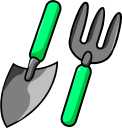 garden shovel