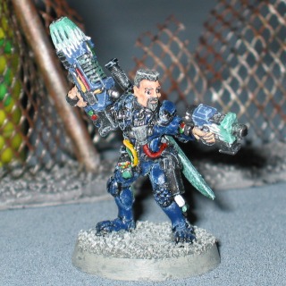 Necromunda Van Saar Leader With Plasma Pistol /& Chainsword Metal Warhammer 40k