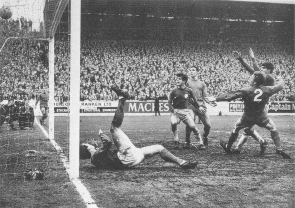 United v. West Bromwich Albion in Feb. 1967