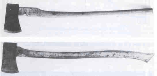 De bielenheft (heft betekend steel) heeft een enkele kromming, integenstelling tot de jongere vorm met dubbele kromming (s-vorm) die makkelijker in de hand ligt. De steel is 90 cm lang met een ovale doorsnede 4 x 2,5 cm. De lengte van het blad is 18 cm. Slagvlak stome zijde 7,7 x 2,4 cm; breedt faas (snijvlak) 12 cm.