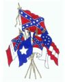 Five Confederate Flags