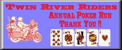 Annual Poker Run Thank You