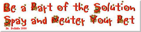 Please Spay or Neuter!