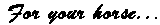 for_your_horse.gif (309 bytes)