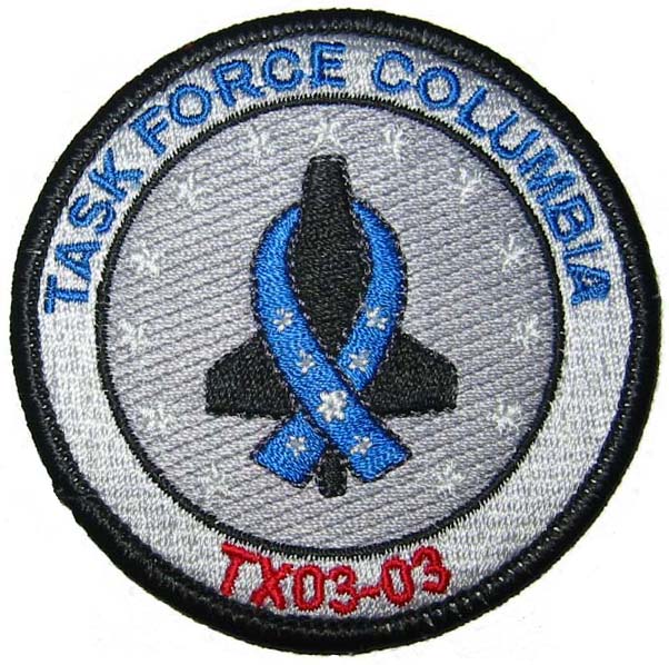 Columbia Shuttle Search mission patch