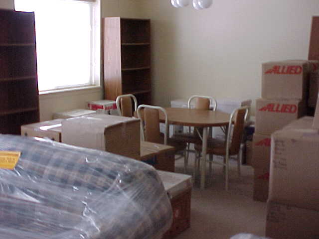 My dining room packed up