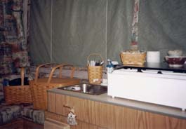 Inside our Camper