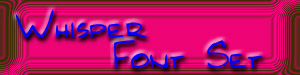 Whisper's Fonts